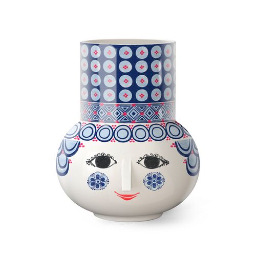 Bjørn Wiinblad Olga vase blå 20 cm