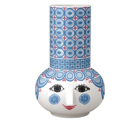 Bjørn Wiinblad Olga lysestage lys blå H14 cm