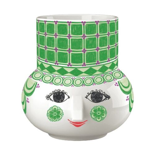 Bjørn Wiinblad Olga bloklysestage H12 cm grøn