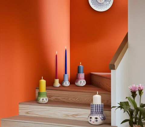 Bjrøn Wiinblad Olga fad blå Ø33 cm