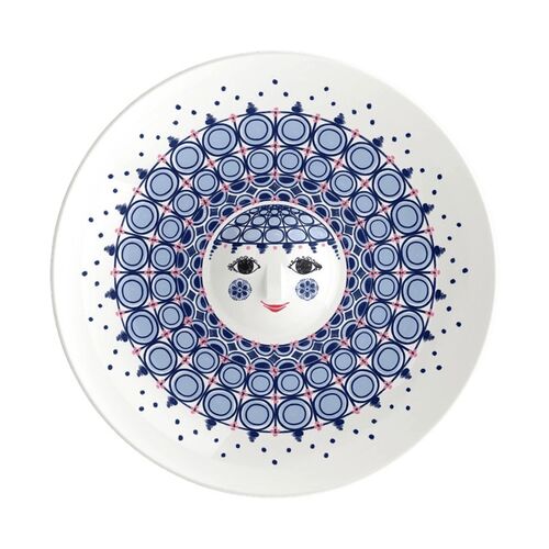 Bjrøn Wiinblad Olga fad blå Ø33 cm