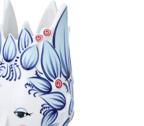 Bjørn Wiinblad Titania vase blå H25 cm