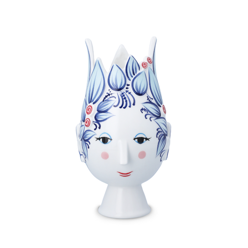 Bjørn Wiinblad Titania vase blå H25 cm