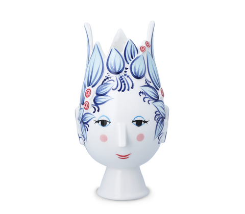 Bjørn Wiinblad Titania vase blå H25 cm