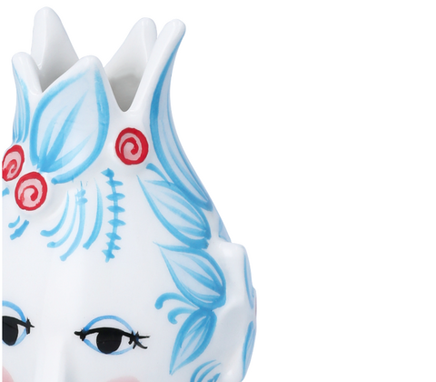 Bjørn Wiinblad Titania lysestage lyseblå H11,5 cm