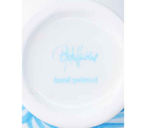 Bjørn Wiinblad Titania lysestage lyseblå H11,5 cm