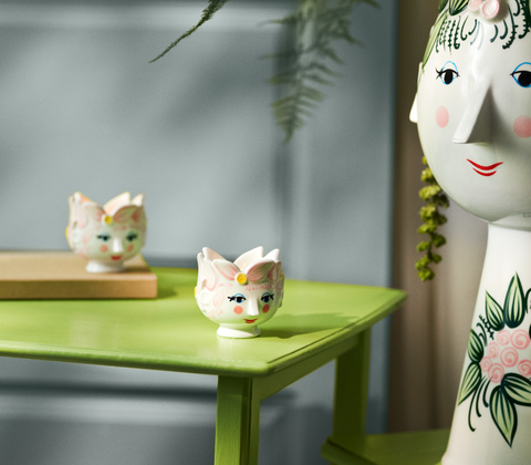 Bjørn Wiinblad Titania fyrfadsstage pink Ø6.5 cm