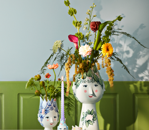 Bjørn Wiinblad Titania fyrfadsstage pink Ø6.5 cm