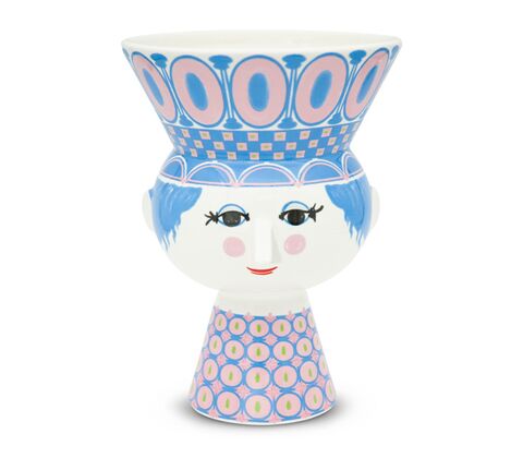 Bjørn Wiinblad Carmen vase blå 20 cm 