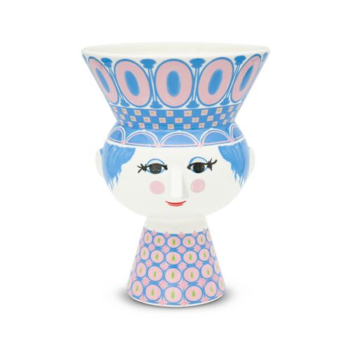 Bjørn Wiinblad Carmen vase blå 20 cm 