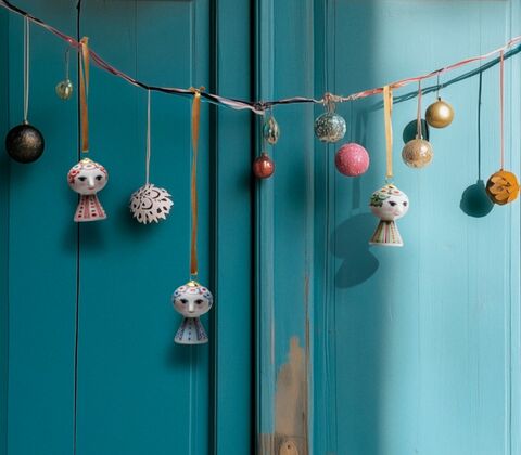 Bjørn Wiinblad Eva juleophæng rød