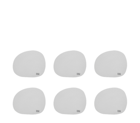 Aida RAW glasbrik soft silikone light grey 6 stk.