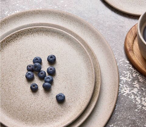 Aida RAW sandy beige middagstallerken Ø28 cm