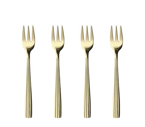 Aida RAW kagegaffel champagne guld 4 stk.