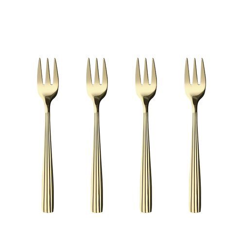 Aida RAW kagegaffel champagne guld 4 stk.