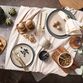 Aida RAW Teaktræ lille keramisk kværnesæt med bakke