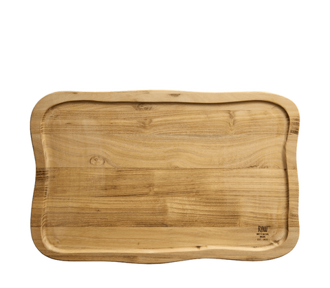 Aida RAW teaktræ skærebræt med saftrille 40x26 cm