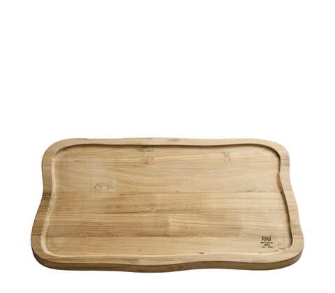 Aida RAW teaktræ skærebræt med saftrille 40x26 cm