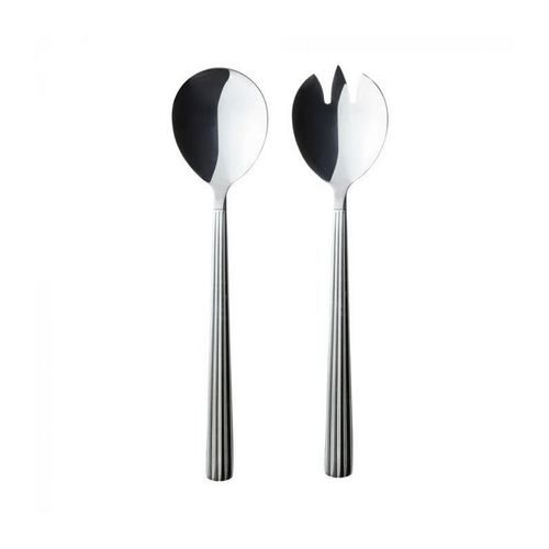 Aida Groovy salatbestik stål 