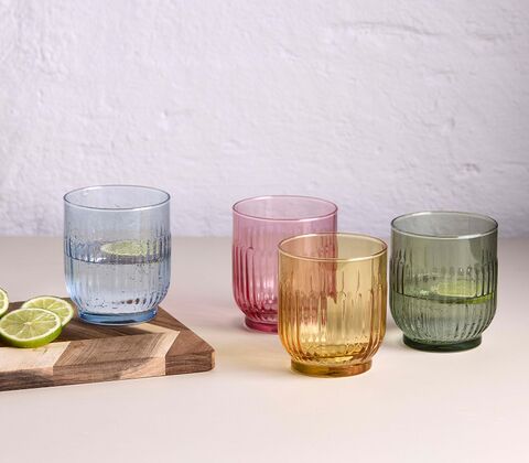 Aida Mosaic glas multifarvet 4 stk. 33 cl
