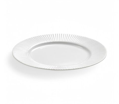 Aida Groovy desserttallerken hvid 1 stk. 19 cm