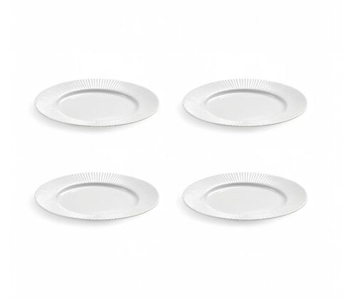 Aida Groovy desserttallerken hvid 1 stk. 19 cm