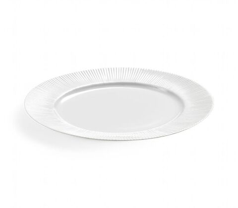 Aida Groovy tallerken hvid 1 stk. 27,5 cm