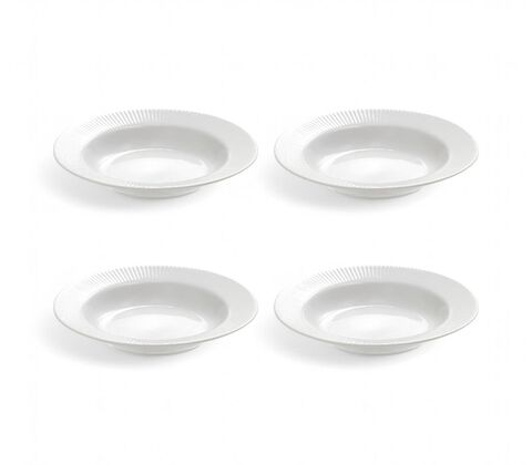 Aida Groovy suppetallerken hvid 1 stk. 22 cm