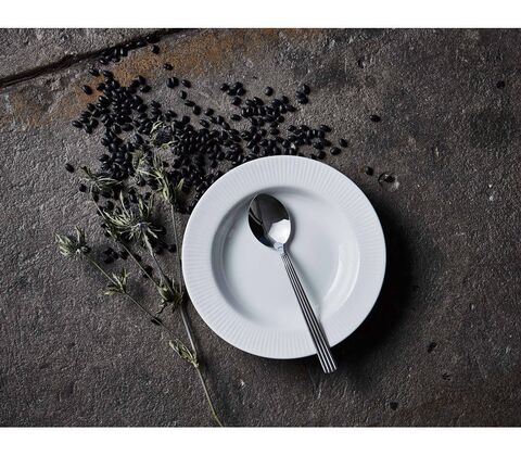 Aida Groovy suppetallerken hvid 1 stk. 22 cm