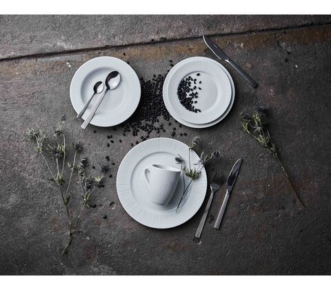 Aida Groovy frokosttallerken hvid 1 stk. 22 cm
