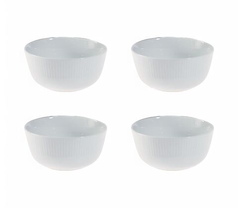 Aida Groovy skål hvid 1 stk. 14 cm