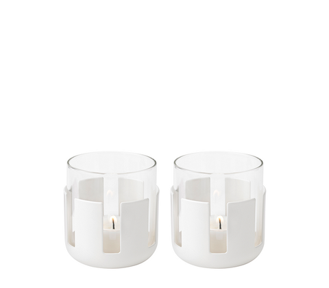 Stelton Luna fyrfadsstage soft white