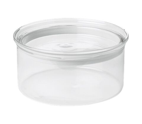 RIG-TIG STORE-IT opbevaringsglas med låg grå 0,8 liter