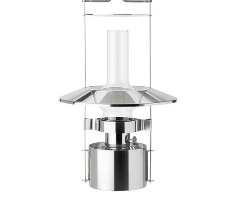 Stelton EM Portable LED skibslampe stål H 43 cm