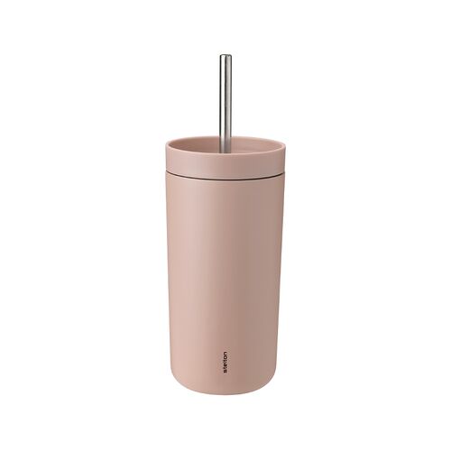 Stelton To Go Sip termokop med sugerør lyng 0,4 liter