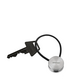 Stelton Journey nøglering sort/stål L 8,7 cm