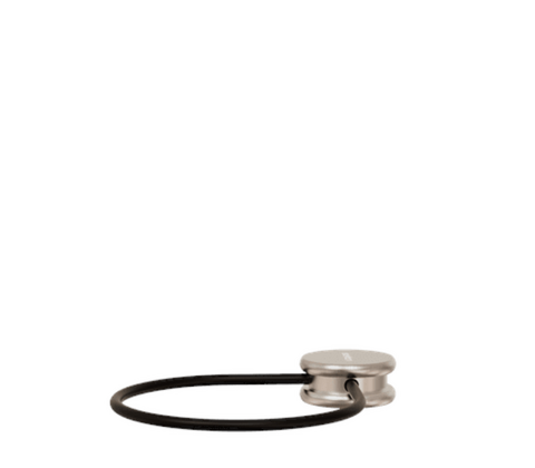 Stelton Journey nøglering sort/stål L 8,7 cm