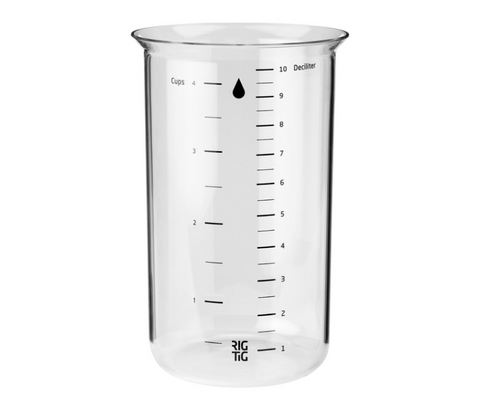 RIG-TIG Mix-it målebæger glas 1 liter