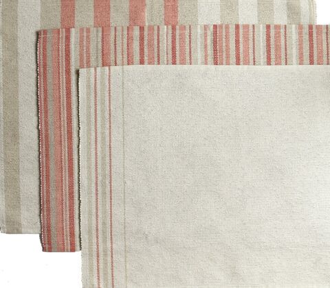 Vibeke Klint dækkeserviet bred linje rød 33x48 cm