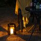Cozzy metal lanterne med LED lys sort