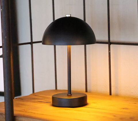 Cozzy bordlampe med touch sort H 20 cm