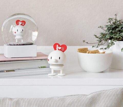 Hoptimist Bumble Love hvid 8,7 cm