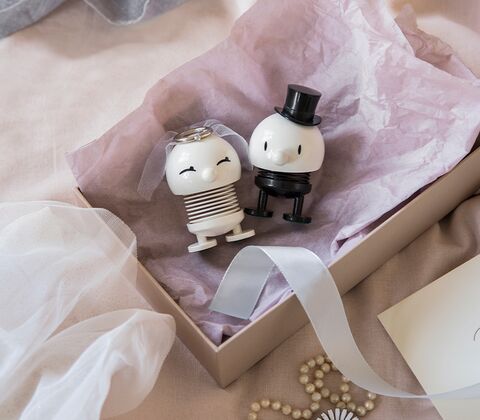 Hoptimist Bimble Brud figur hvid 7,2 cm