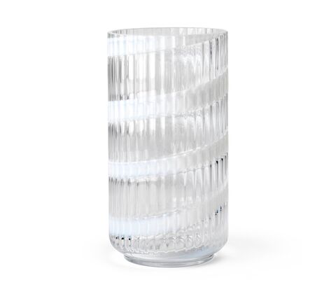 Lyngby Porcelæn Swirl vase hvid H 20,5 cm