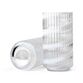 Lyngby Porcelæn Swirl vase hvid H 20,5 cm