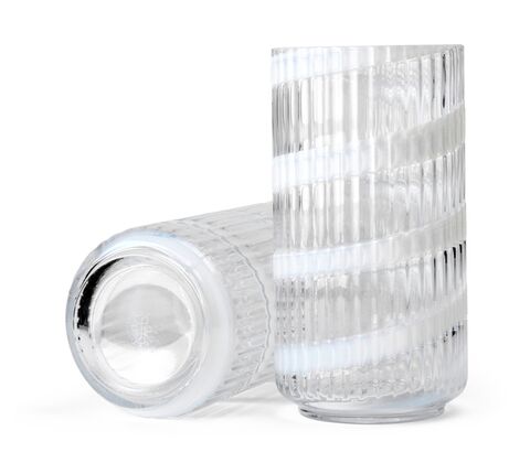 Lyngby Porcelæn Swirl vase hvid H 20,5 cm