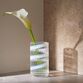 Lyngby Porcelæn Swirl vase hvid H 20,5 cm