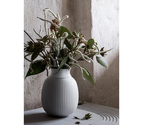 Lyngby Porcelæn Curve vase 12 cm hvid