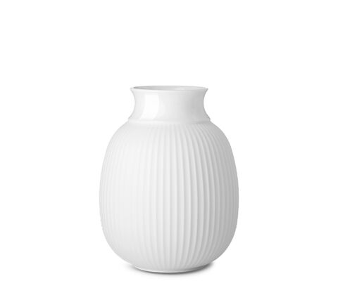 Lyngby Porcelæn Curve vase 12 cm hvid