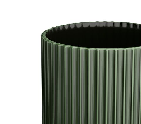 Lyngby porcelæn vase mørk grøn H 31 cm 